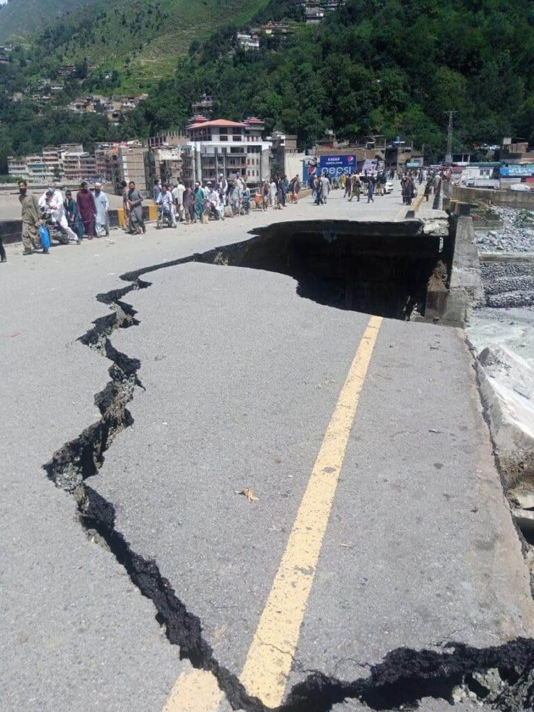 Bridge Collapsed Due to Flood in Swat 