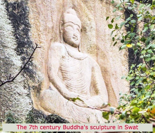 The 7th century buddha in Swat