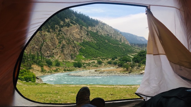A camp view in Swat