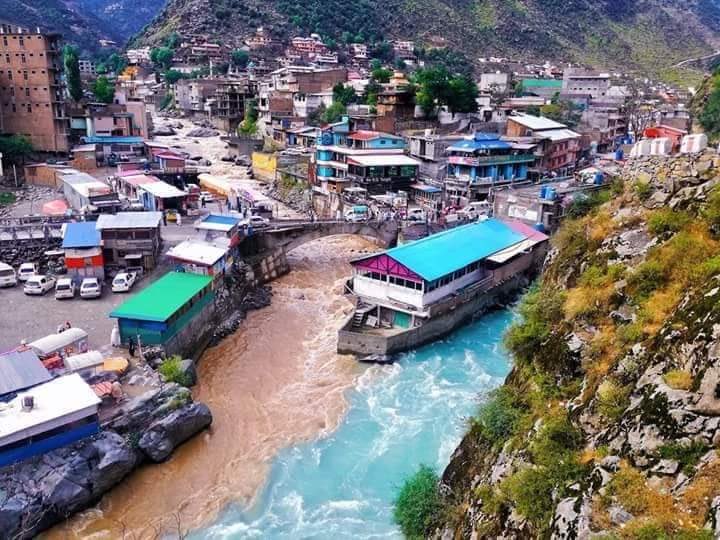 Flood Water Merging into Swat River