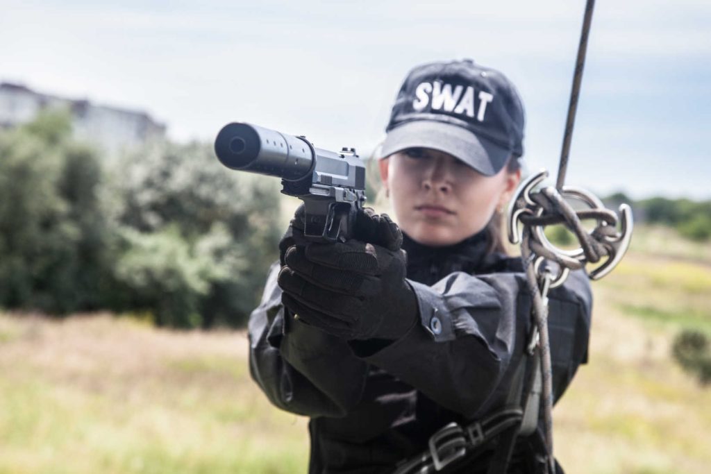 Swat Team with weapon